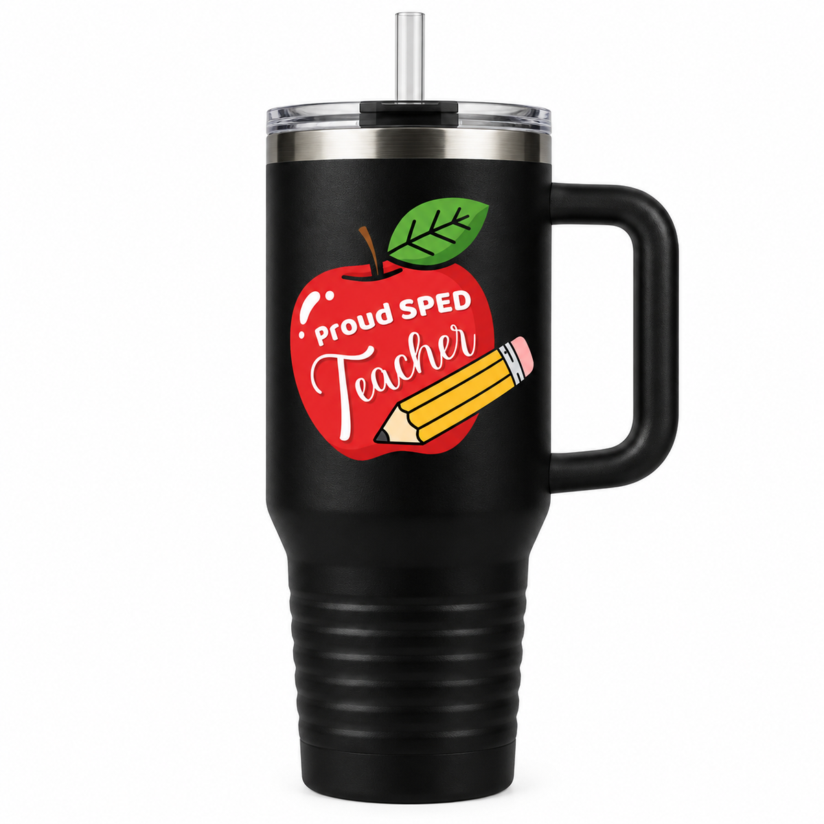 “Proud SPED Teacher” — Autism Support 40oz Insulated Travel Mug