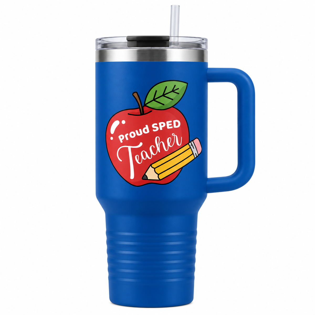 “Proud SPED Teacher” — Autism Support 40oz Insulated Travel Mug