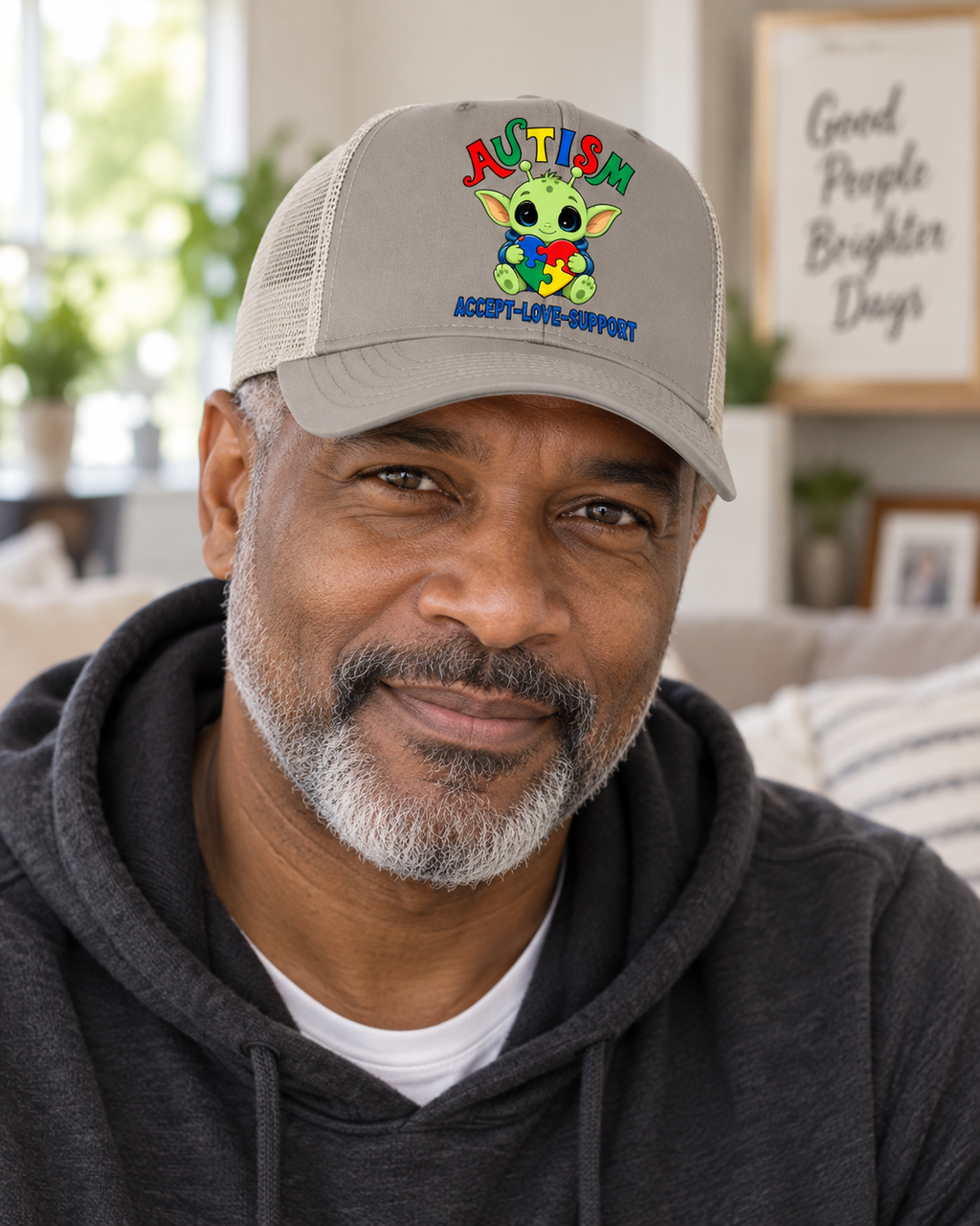 Cute Baby Yoda Autism Awareness Hat (Autism Proud) — Dad Cap