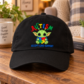 Cute Baby Yoda Autism Awareness Hat (Autism Proud) — Dad Cap