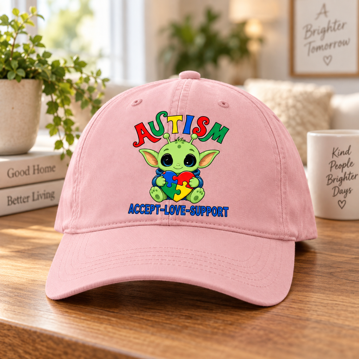Cute Baby Yoda Autism Awareness Hat (Autism Proud) — Dad Cap