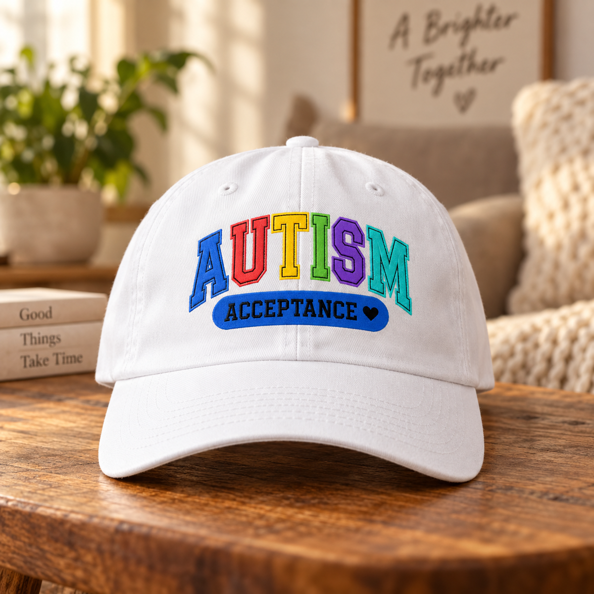 Colorful Autism Acceptance Hat (Acceptance Matters) — Dad Cap