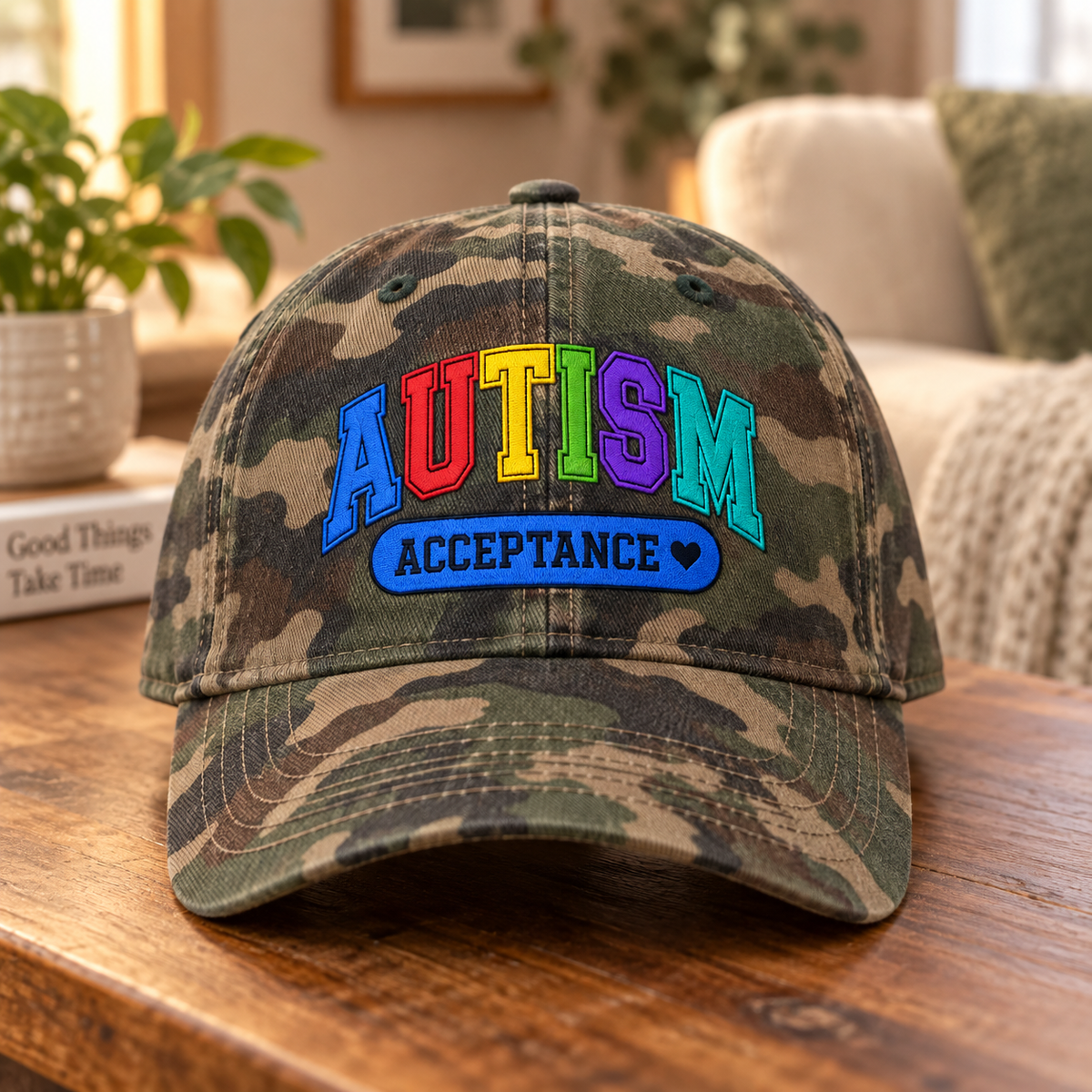Colorful Autism Acceptance Hat (Acceptance Matters) — Dad Cap