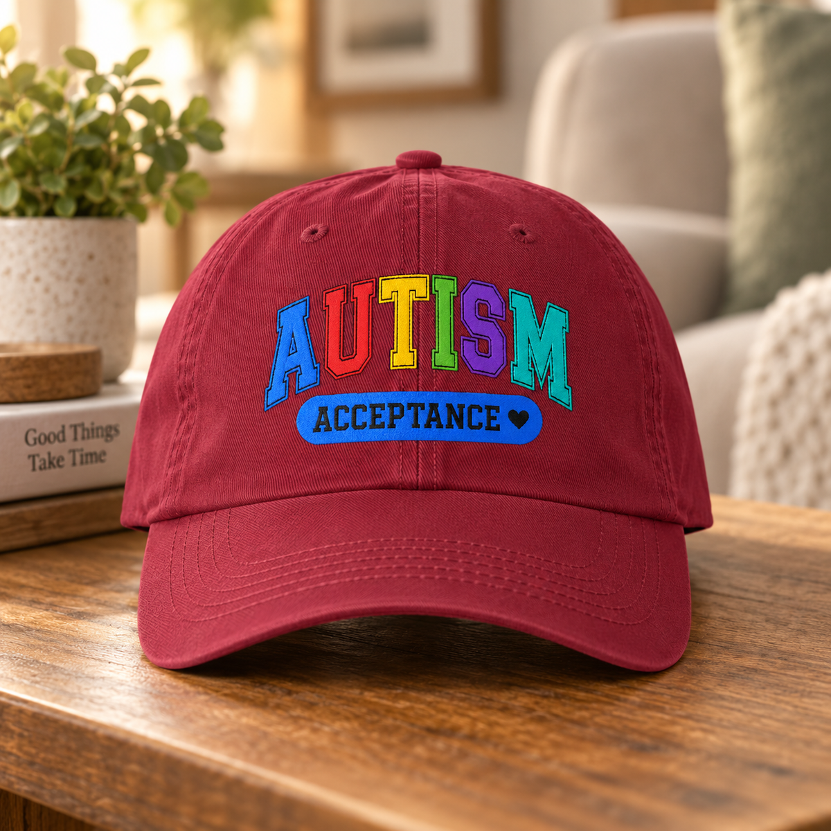 Colorful Autism Acceptance Hat (Acceptance Matters) — Dad Cap