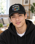 Different Not Less Autism Support Hat (Rainbow Dinosaur) — Dad Cap