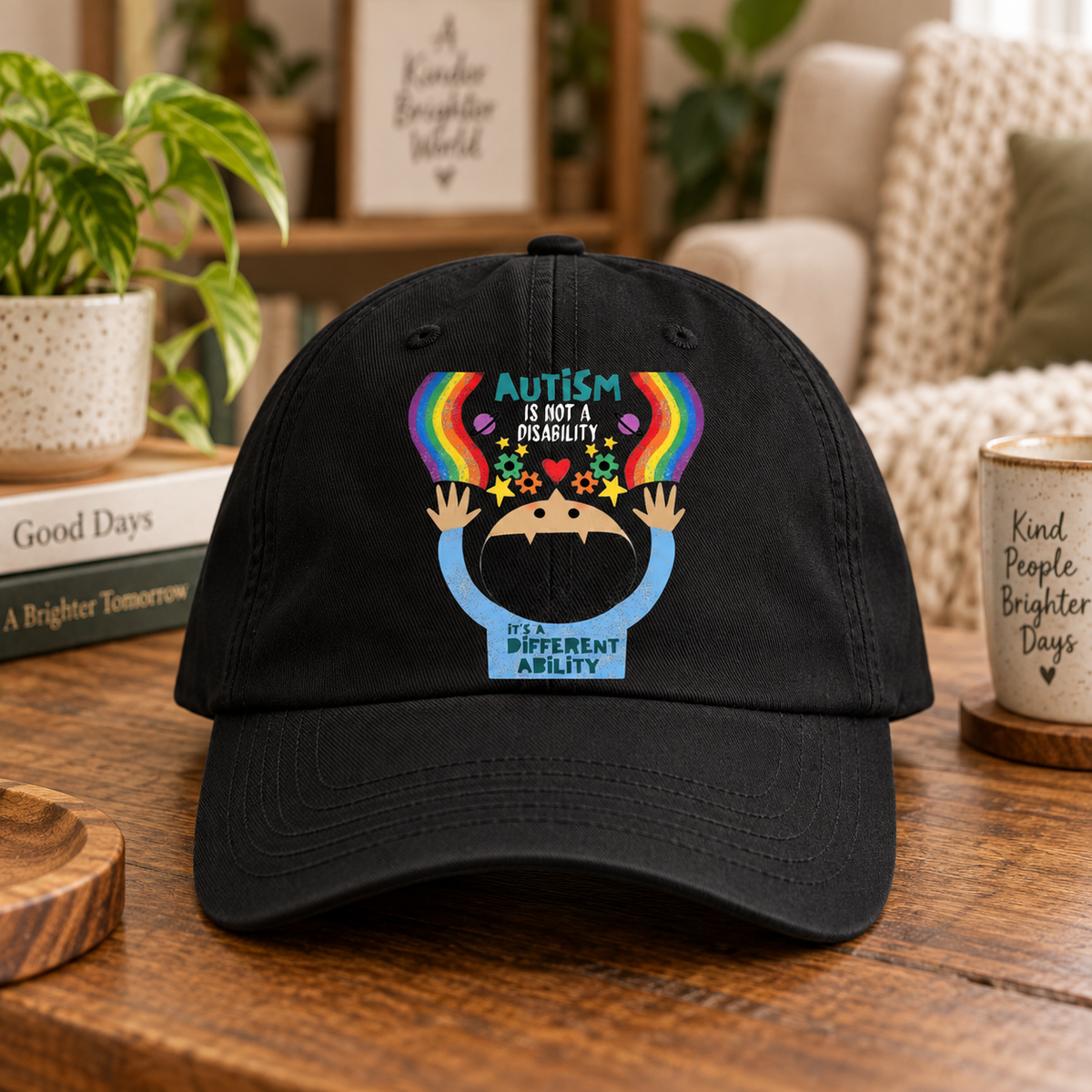 Different Ability Autism Acceptance Hat (Autism Is Not a Disability) — Dad Cap
