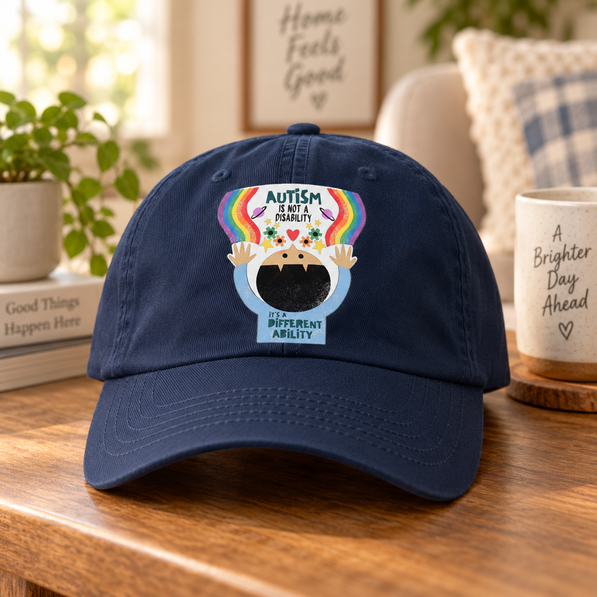 Different Ability Autism Acceptance Hat (Autism Is Not a Disability) — Dad Cap
