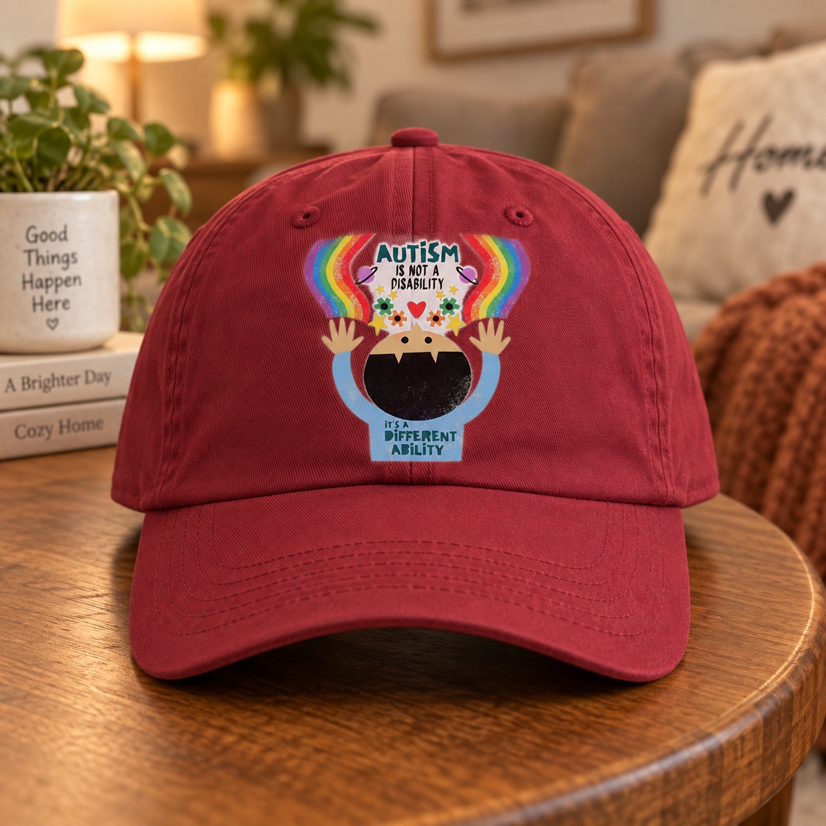 Different Ability Autism Acceptance Hat (Autism Is Not a Disability) — Dad Cap