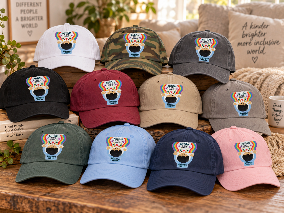 Different Ability Autism Acceptance Hat (Autism Is Not a Disability) — Dad Cap