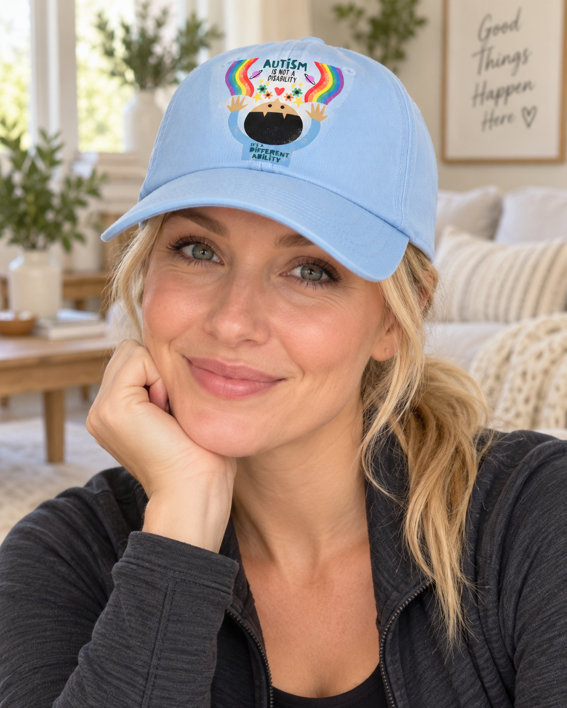 Different Ability Autism Acceptance Hat (Autism Is Not a Disability) — Dad Cap