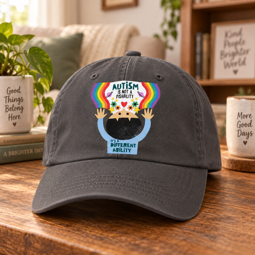 Different Ability Autism Acceptance Hat (Autism Is Not a Disability) — Dad Cap