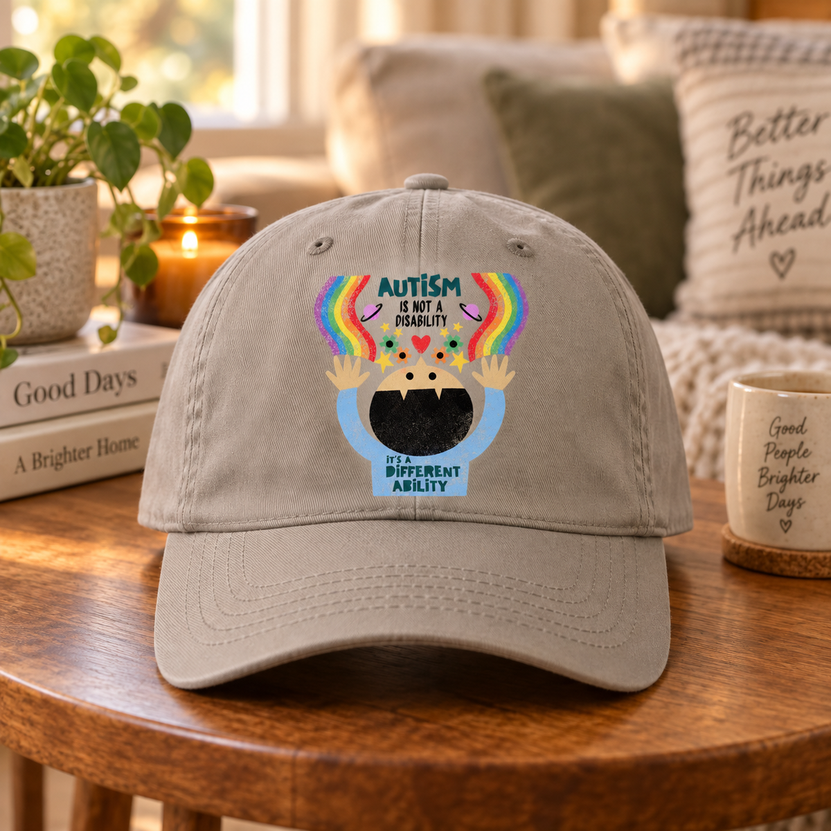 Different Ability Autism Acceptance Hat (Autism Is Not a Disability) — Dad Cap