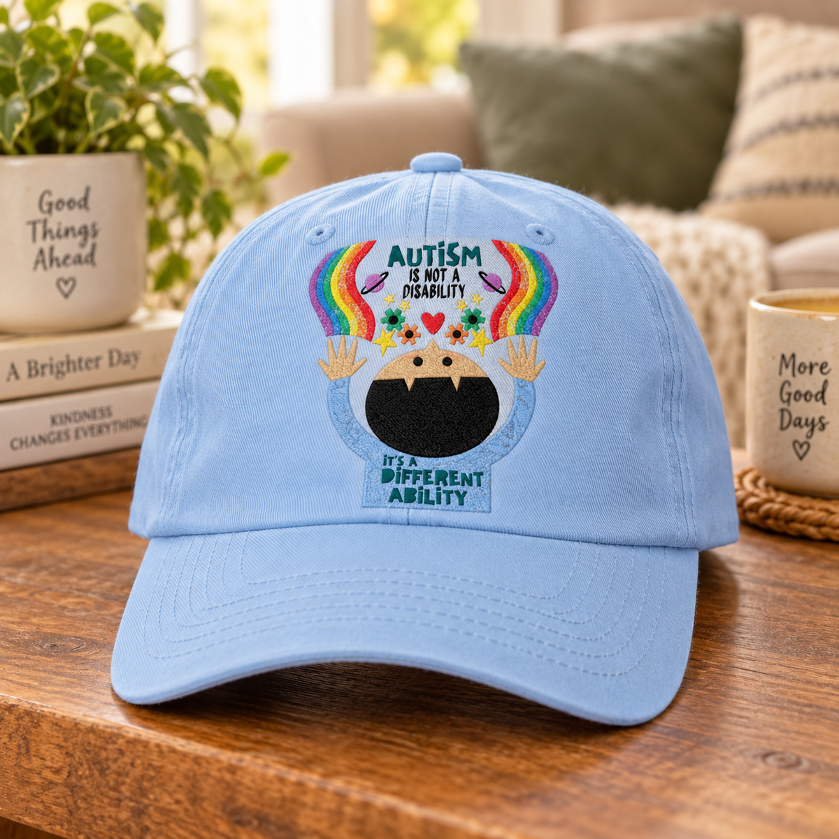 Different Ability Autism Acceptance Hat (Autism Is Not a Disability) — Dad Cap