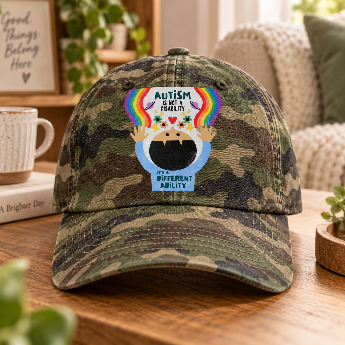 Different Ability Autism Acceptance Hat (Autism Is Not a Disability) — Dad Cap