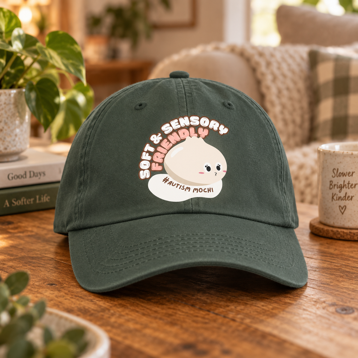 Cute Mochi Autism Awareness Hat (Soft & Sensory Friendly) — Dad Cap