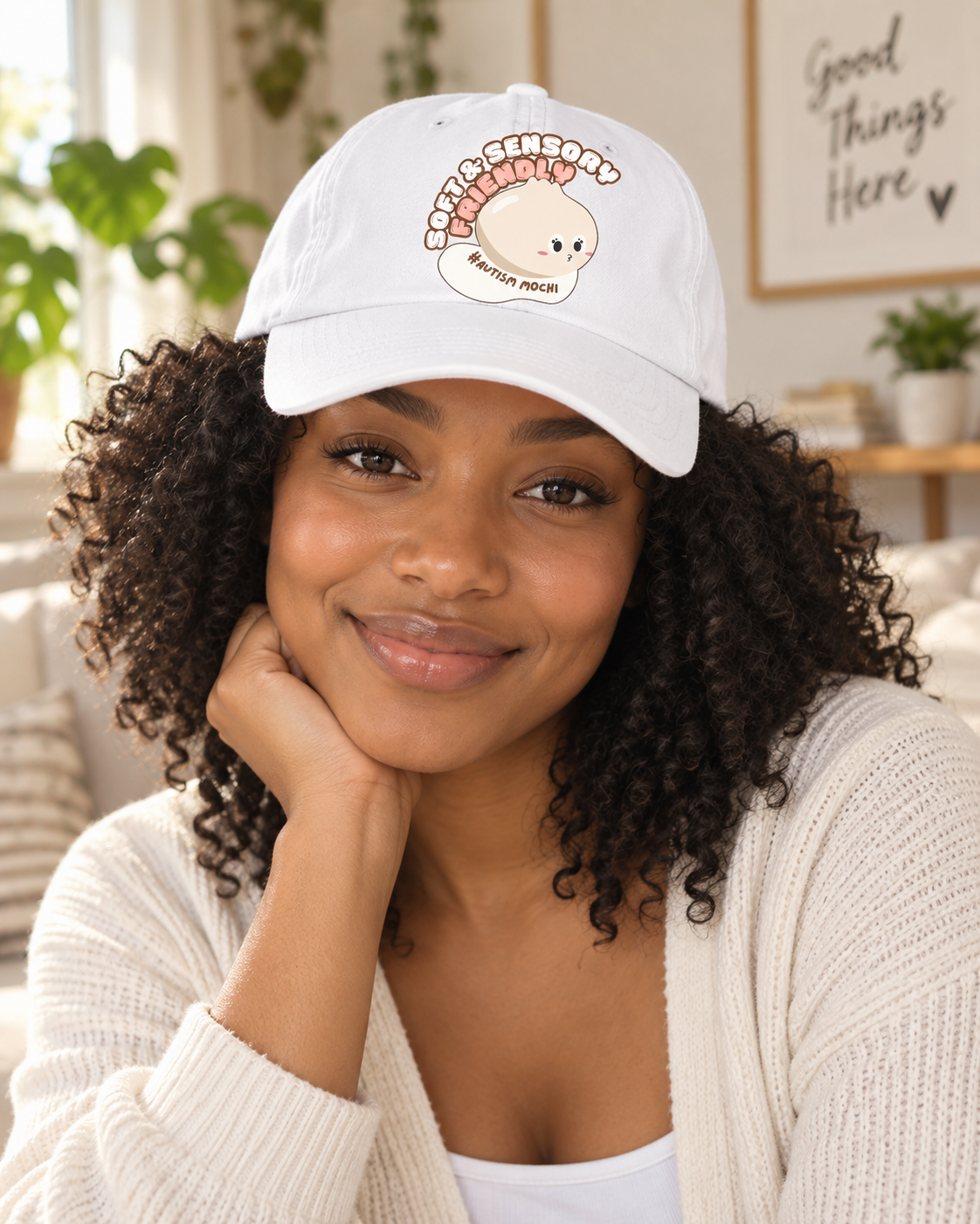 Cute Mochi Autism Awareness Hat (Soft & Sensory Friendly) — Dad Cap