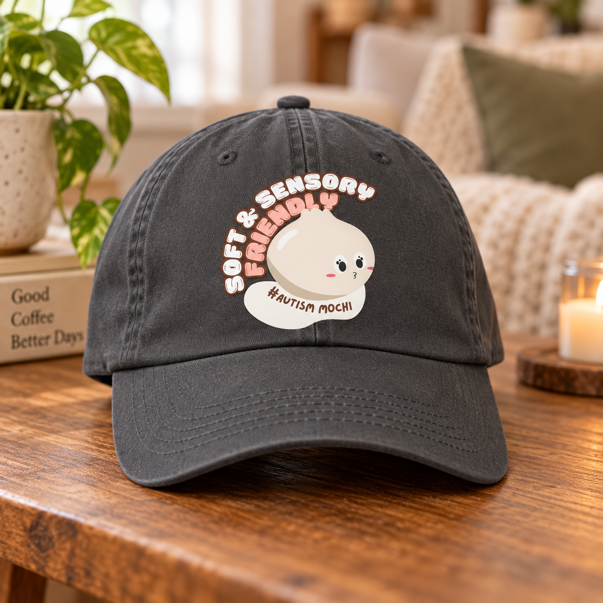 Cute Mochi Autism Awareness Hat (Soft & Sensory Friendly) — Dad Cap