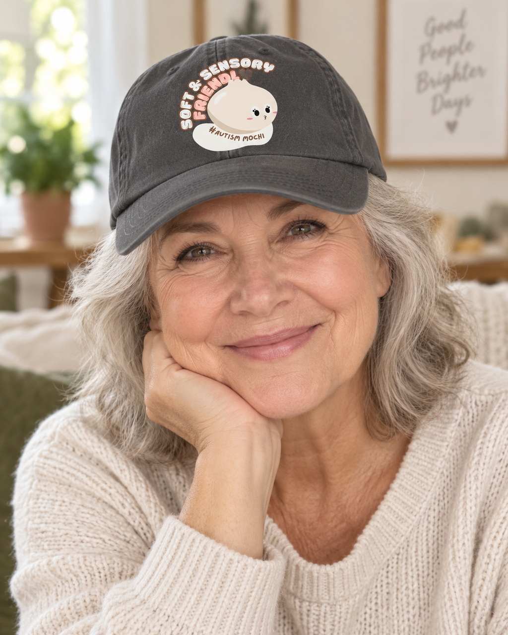 Cute Mochi Autism Awareness Hat (Soft & Sensory Friendly) — Dad Cap
