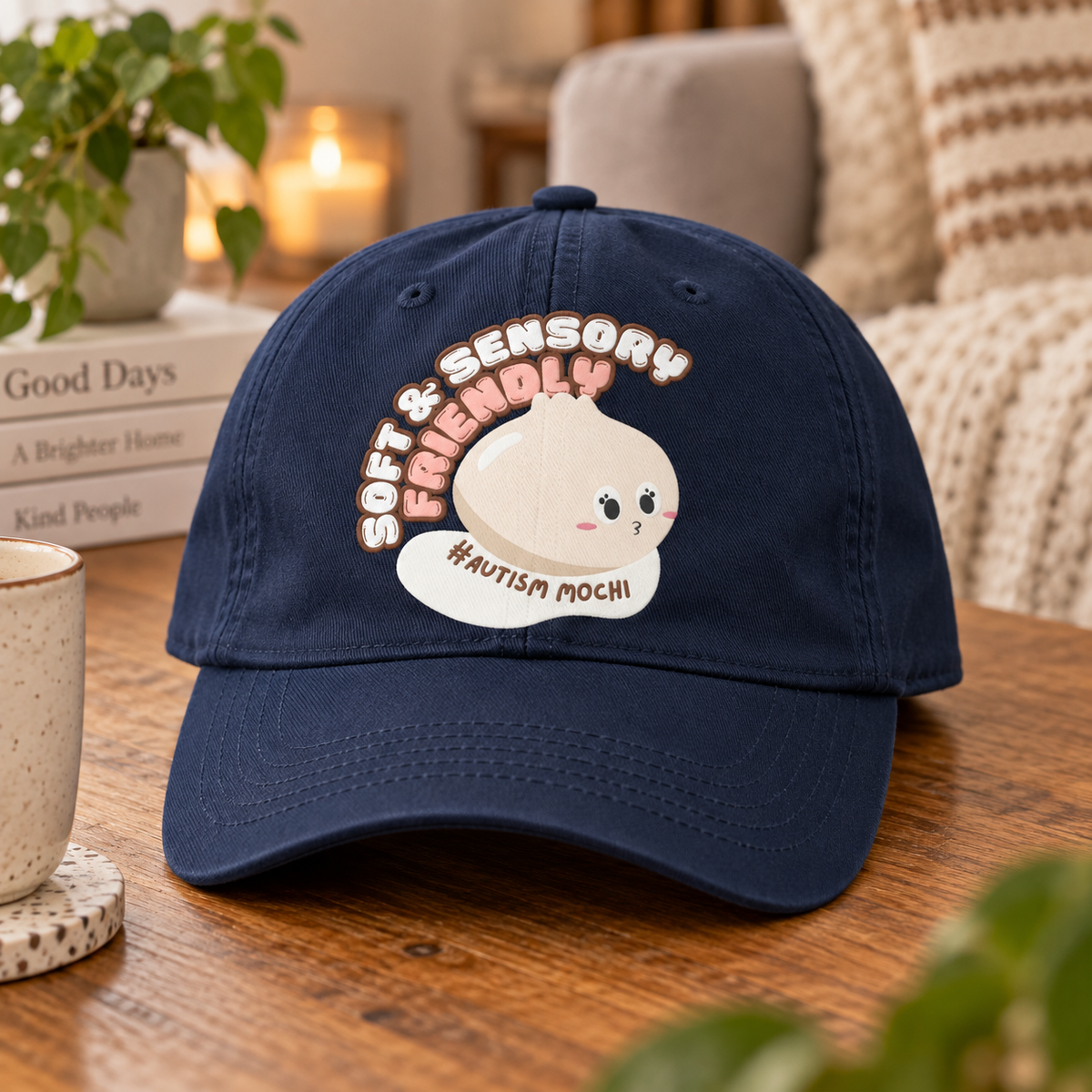 Cute Mochi Autism Awareness Hat (Soft & Sensory Friendly) — Dad Cap