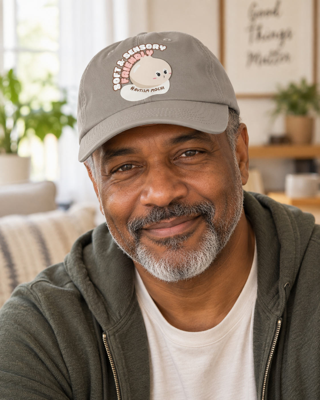 Cute Mochi Autism Awareness Hat (Soft & Sensory Friendly) — Dad Cap