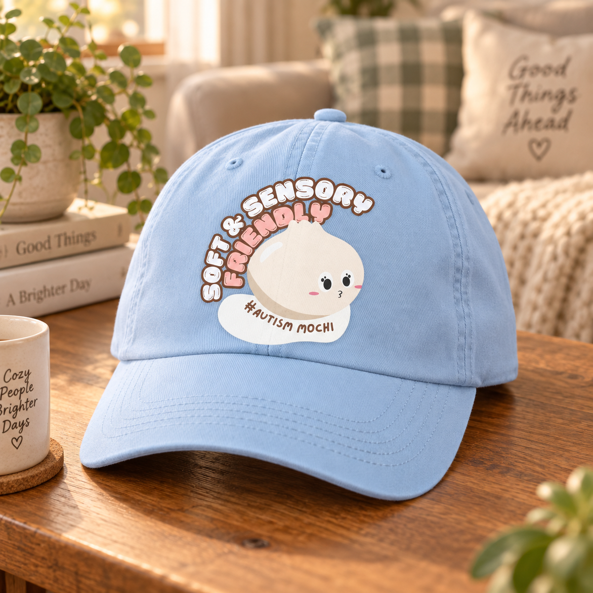 Cute Mochi Autism Awareness Hat (Soft & Sensory Friendly) — Dad Cap