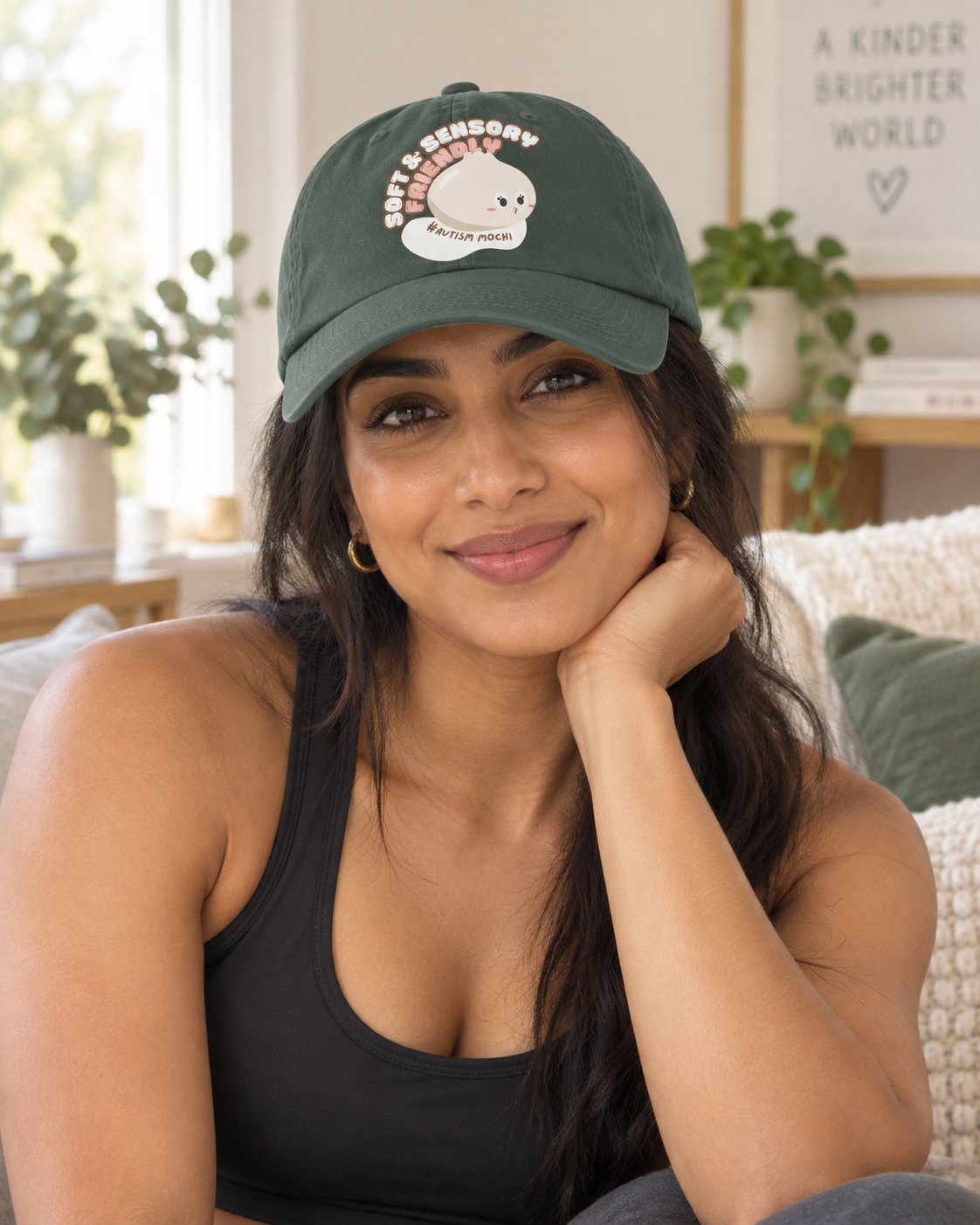 Cute Mochi Autism Awareness Hat (Soft & Sensory Friendly) — Dad Cap