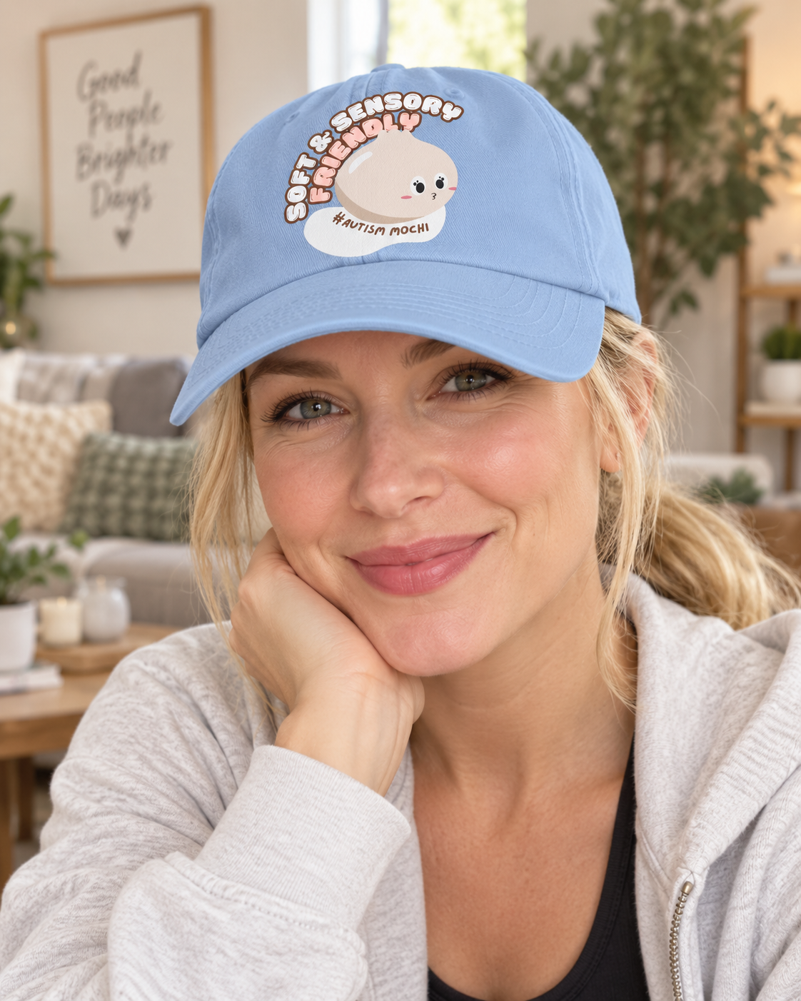 Cute Mochi Autism Awareness Hat (Soft & Sensory Friendly) — Dad Cap