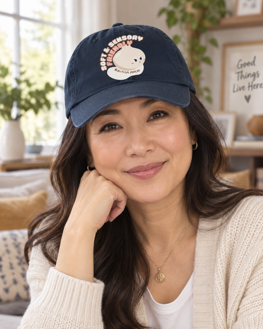 Cute Mochi Autism Awareness Hat (Soft & Sensory Friendly) — Dad Cap