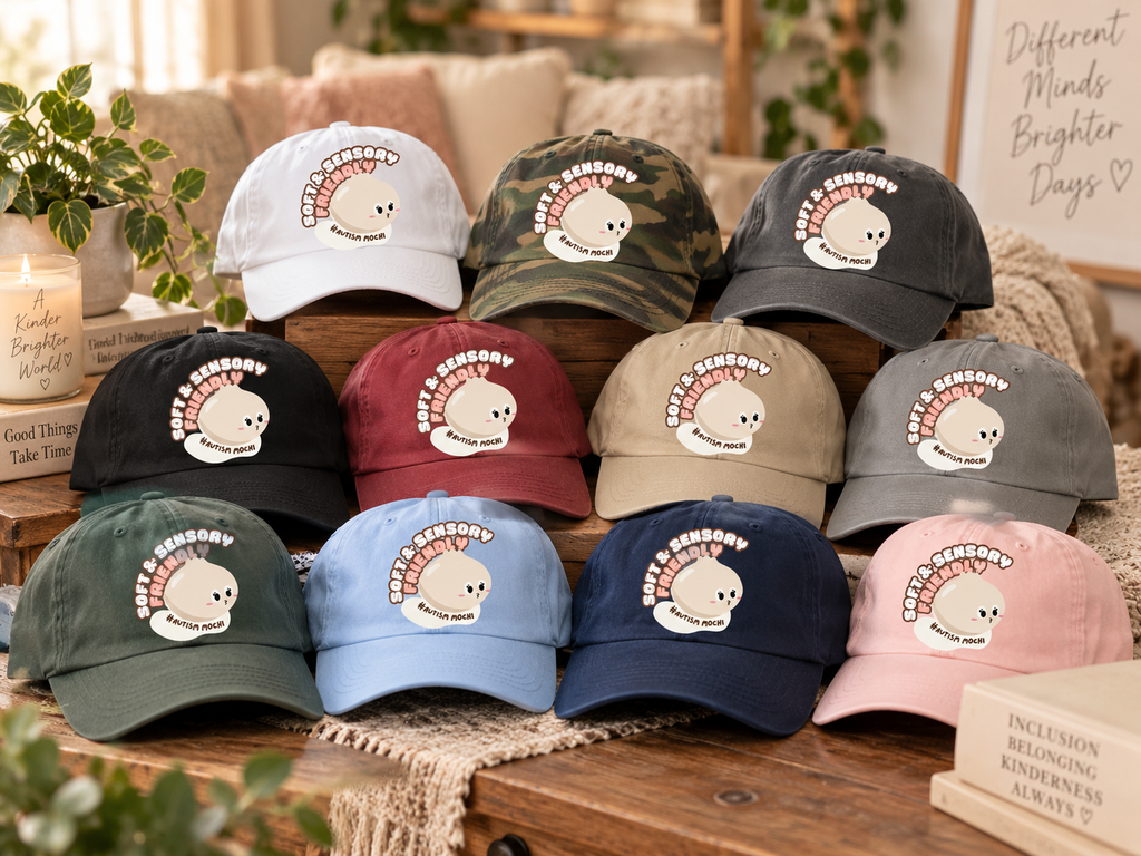 Cute Mochi Autism Awareness Hat (Soft & Sensory Friendly) — Dad Cap