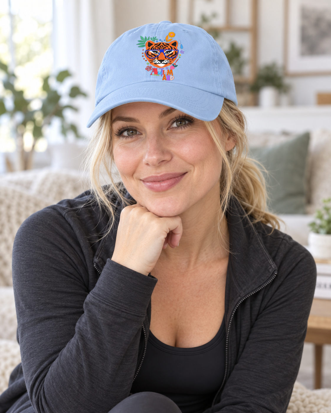 Colorful Autism Aid Tiger Hat (Autism Support) — Dad Cap