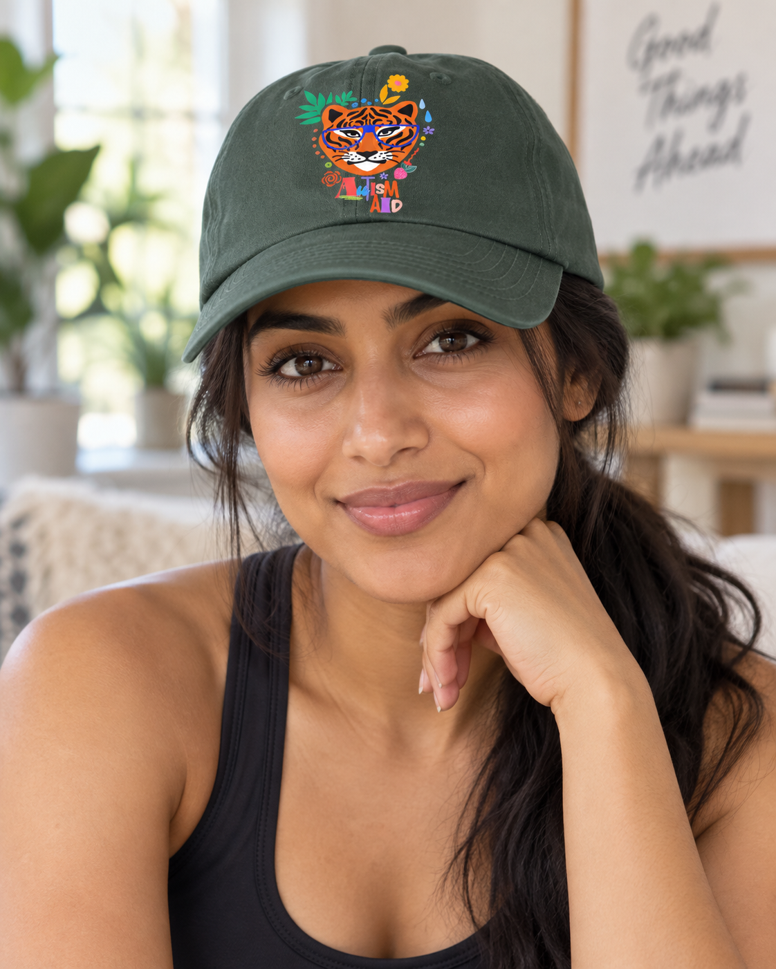 Colorful Autism Aid Tiger Hat (Autism Support) — Dad Cap