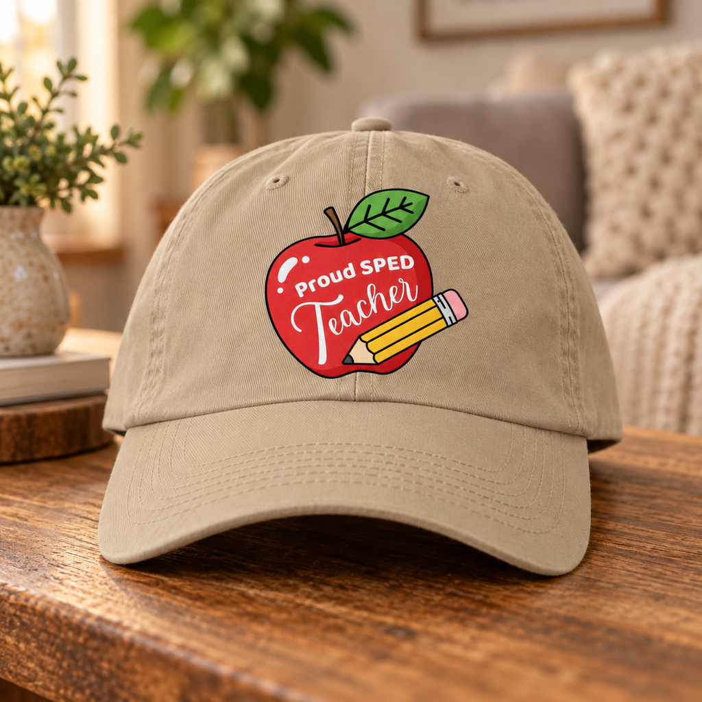 Proud SPED Teacher Cap — Classic Dad Cap