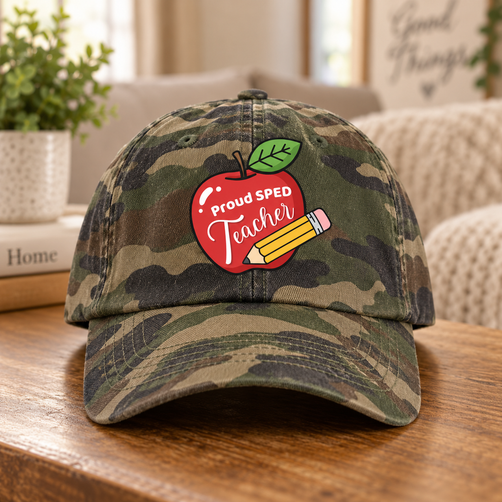 Proud SPED Teacher Cap — Classic Dad Cap