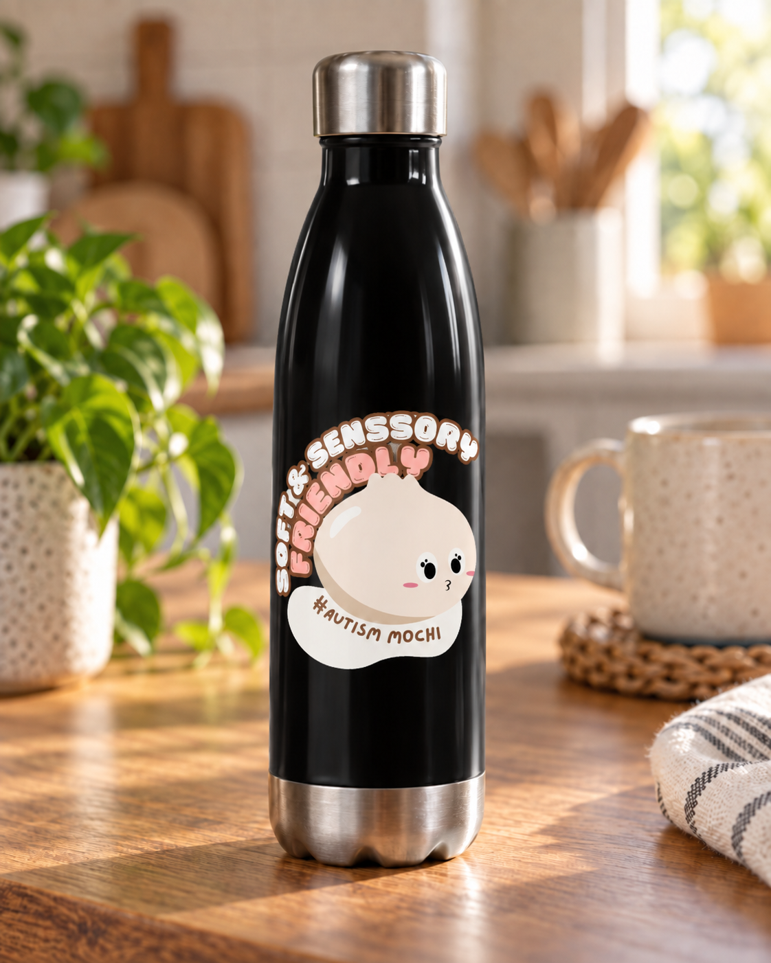 Sensory Baby Water Bottle — 17oz Stainless Steel Bottle