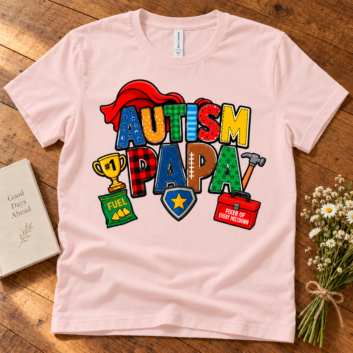 Autism Papa Men's T-Shirt | Autism Awareness Shirt