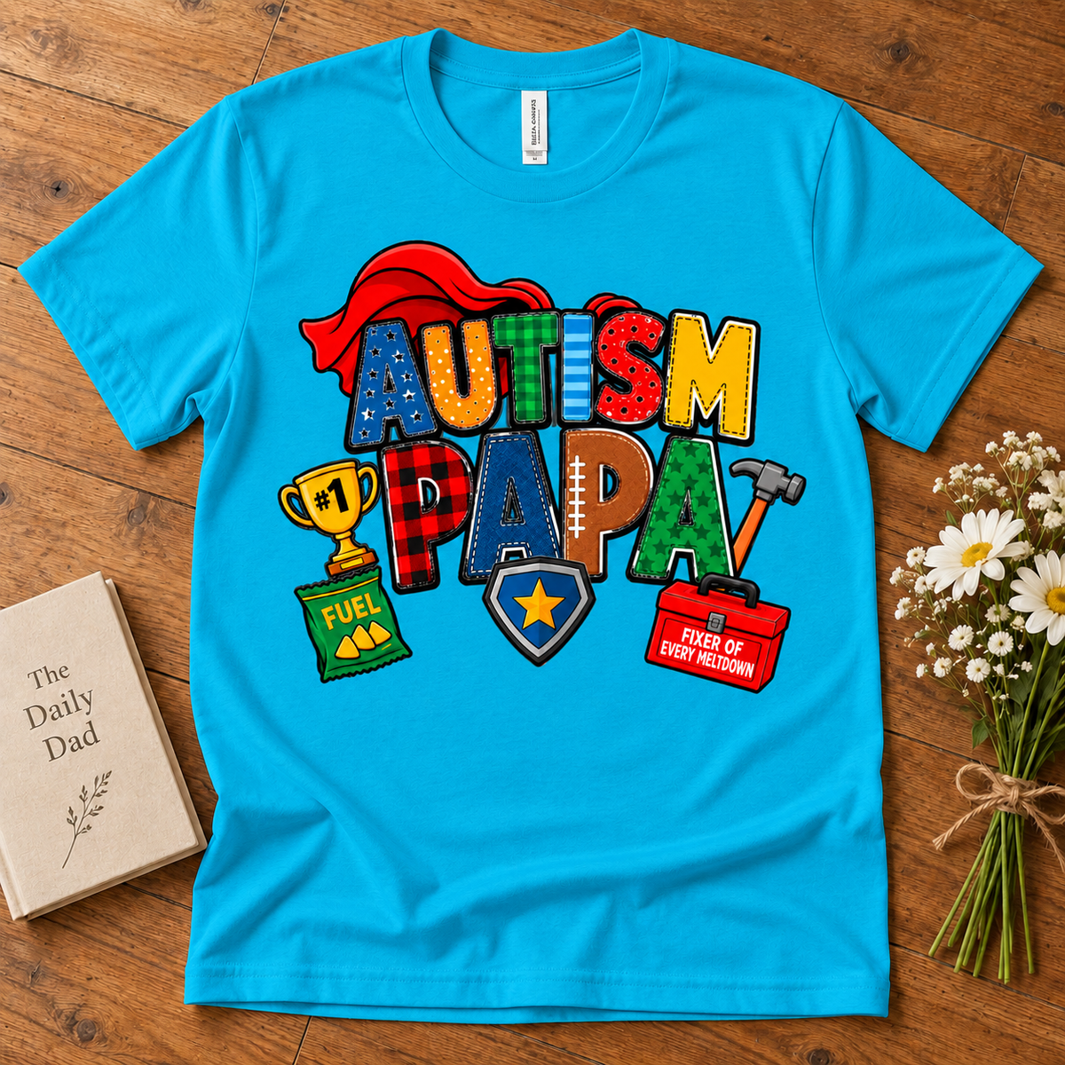 Autism Papa Men's T-Shirt | Autism Awareness Shirt