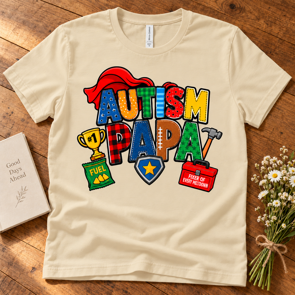 Autism Papa Men's T-Shirt | Autism Awareness Shirt
