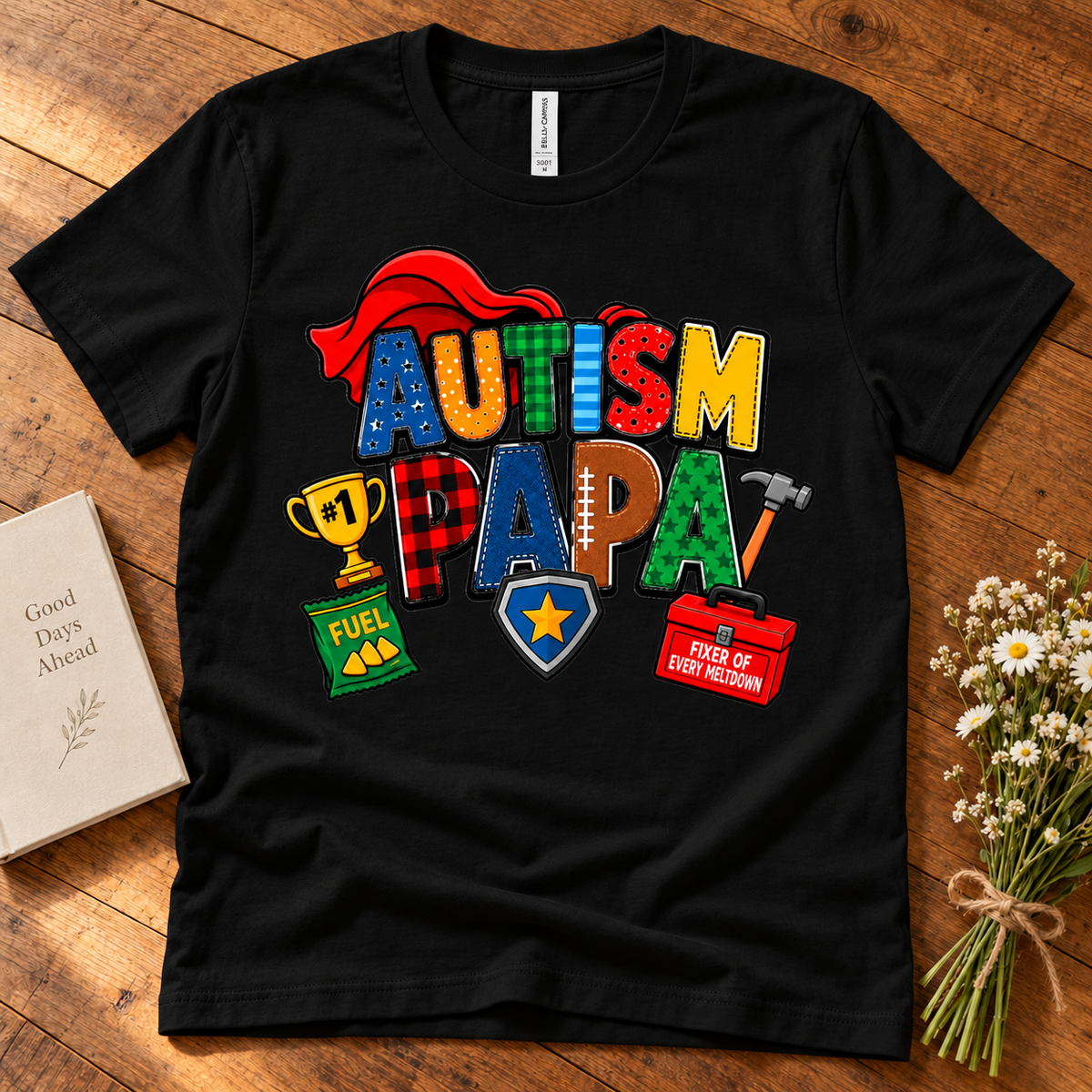 Autism Papa Men's T-Shirt | Autism Awareness Shirt