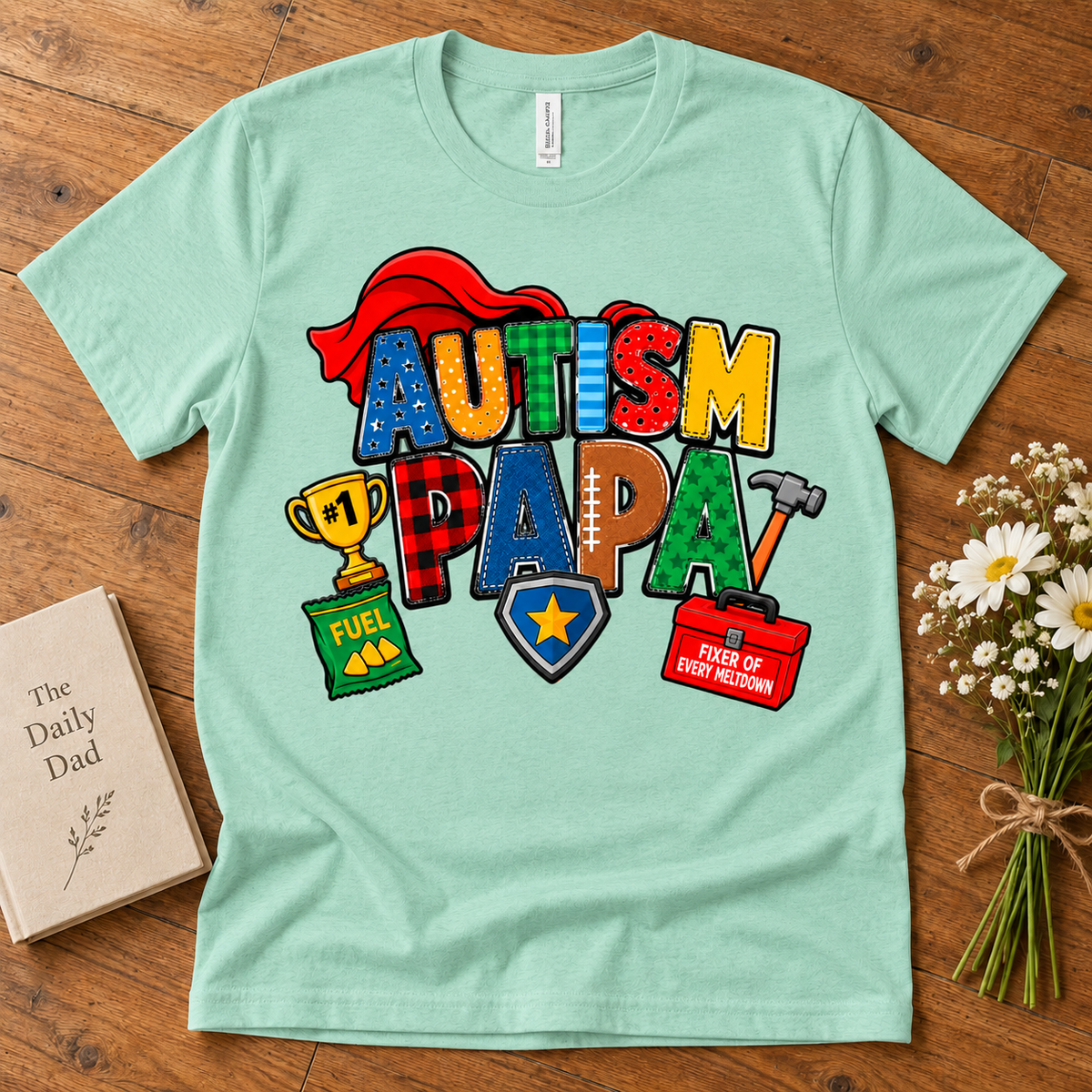 Autism Papa Men's T-Shirt | Autism Awareness Shirt