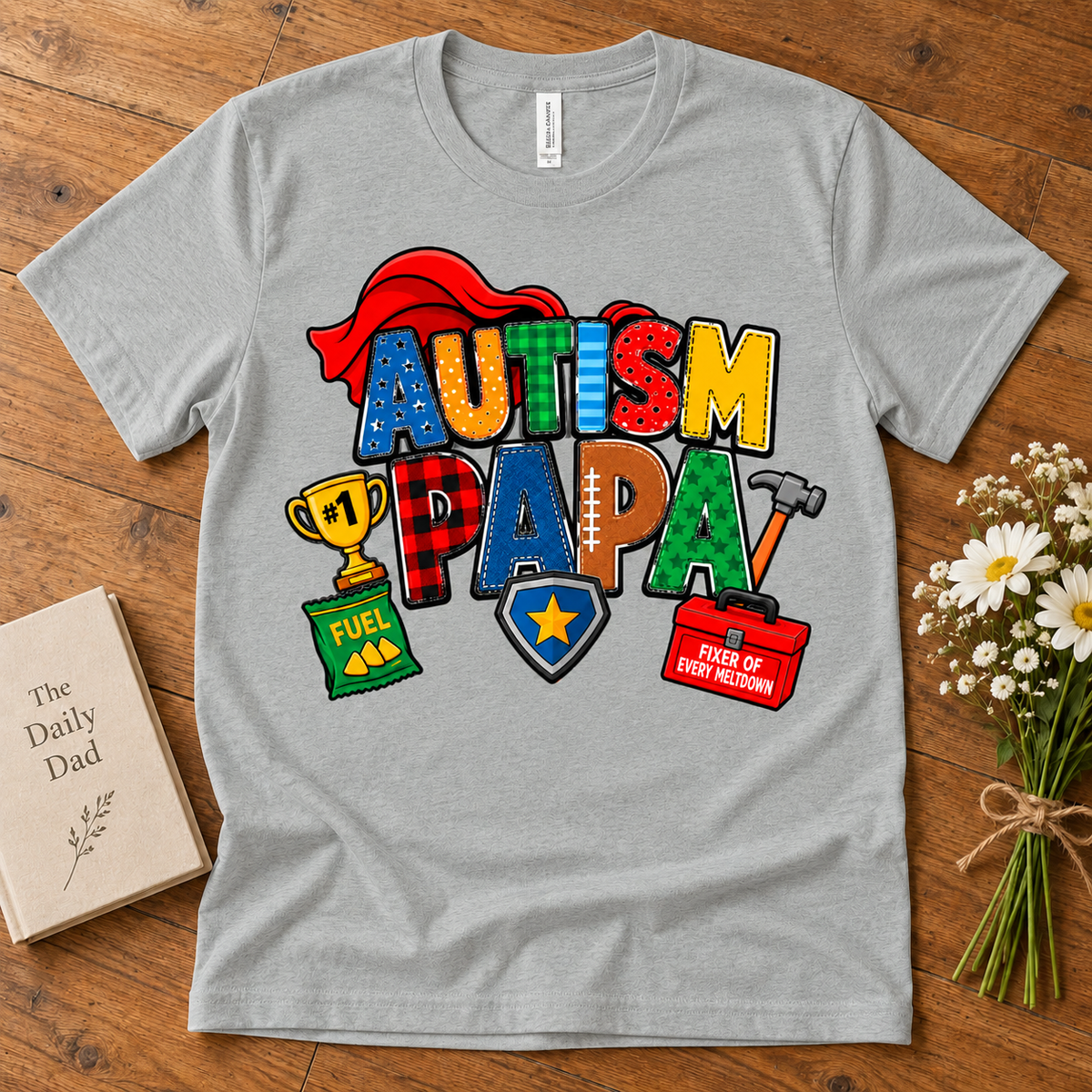 Autism Papa Men's T-Shirt | Autism Awareness Shirt