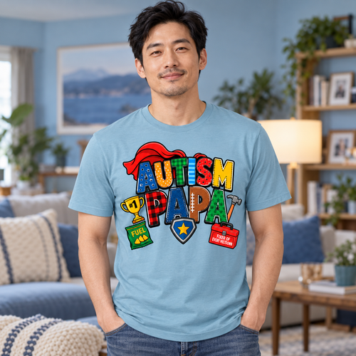 Autism Papa Men's T-Shirt | Autism Awareness Shirt