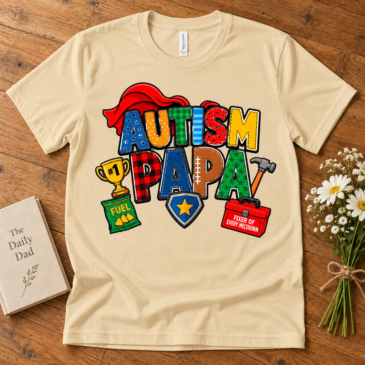 Autism Papa Men's T-Shirt | Autism Awareness Shirt