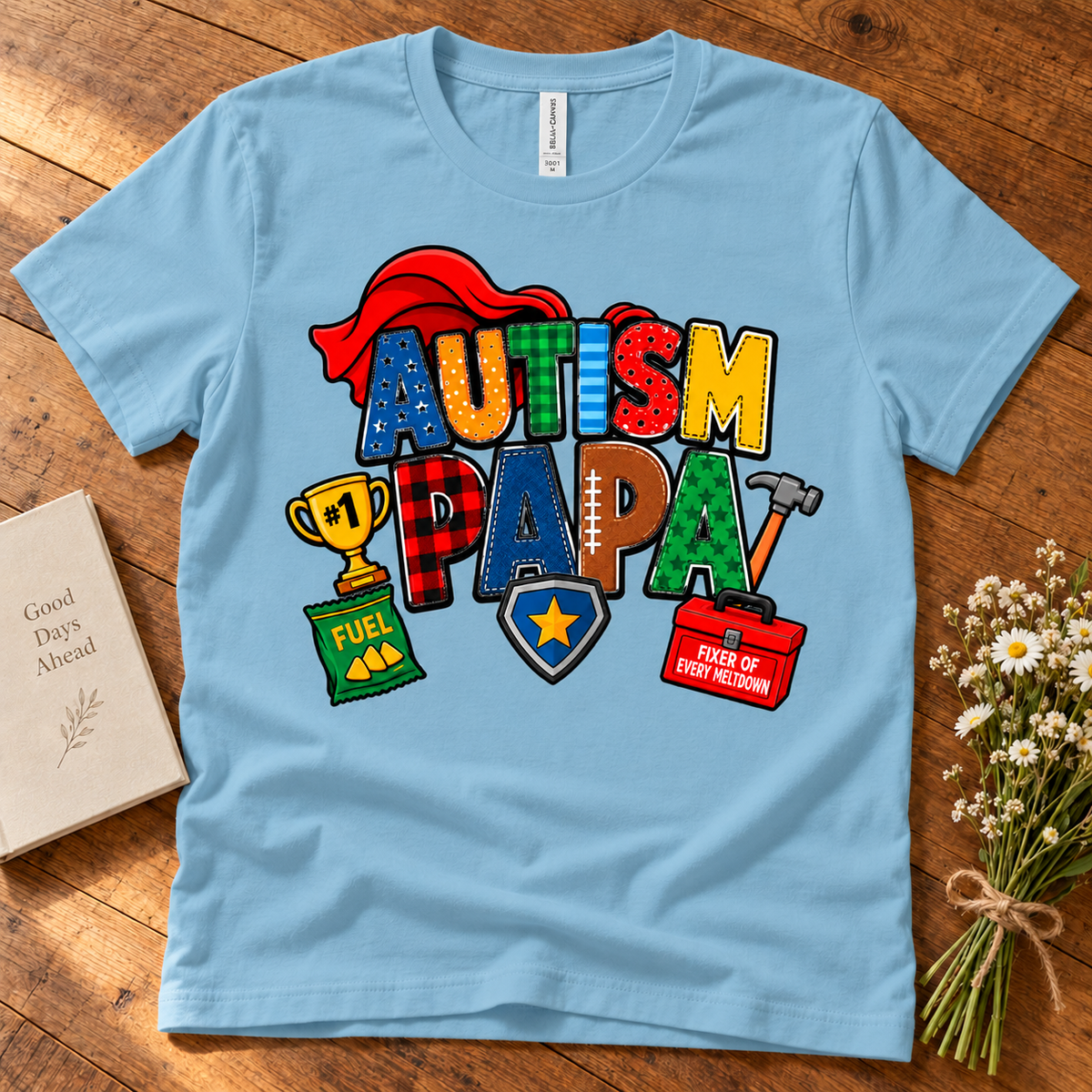 Autism Papa Men's T-Shirt | Autism Awareness Shirt