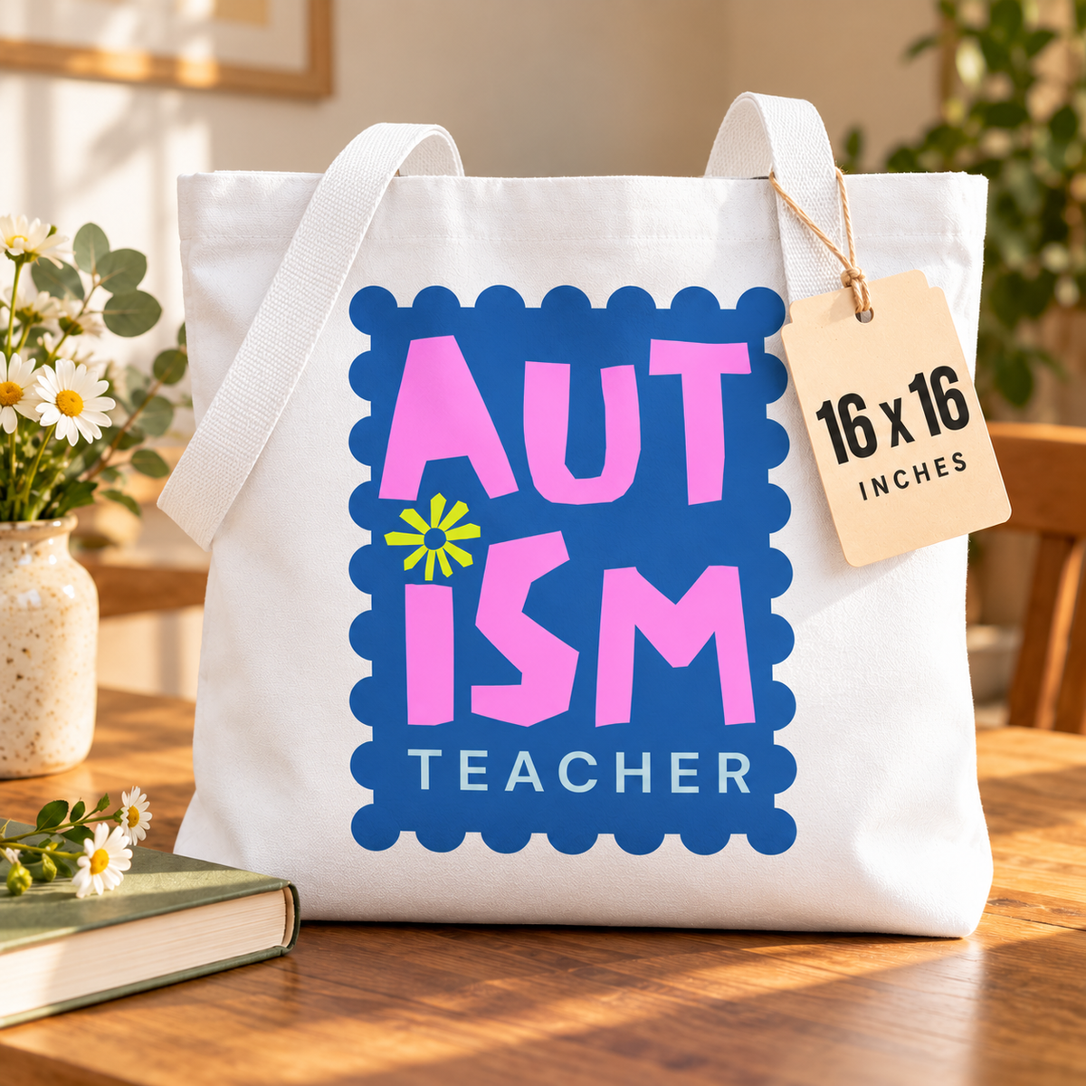Autism Teacher Tote Bag