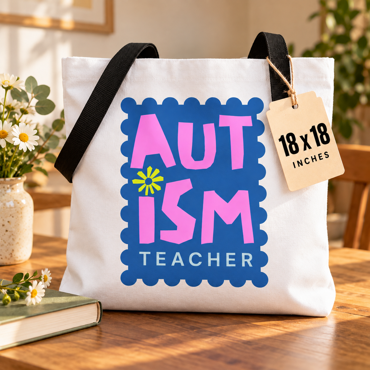 Autism Teacher Tote Bag