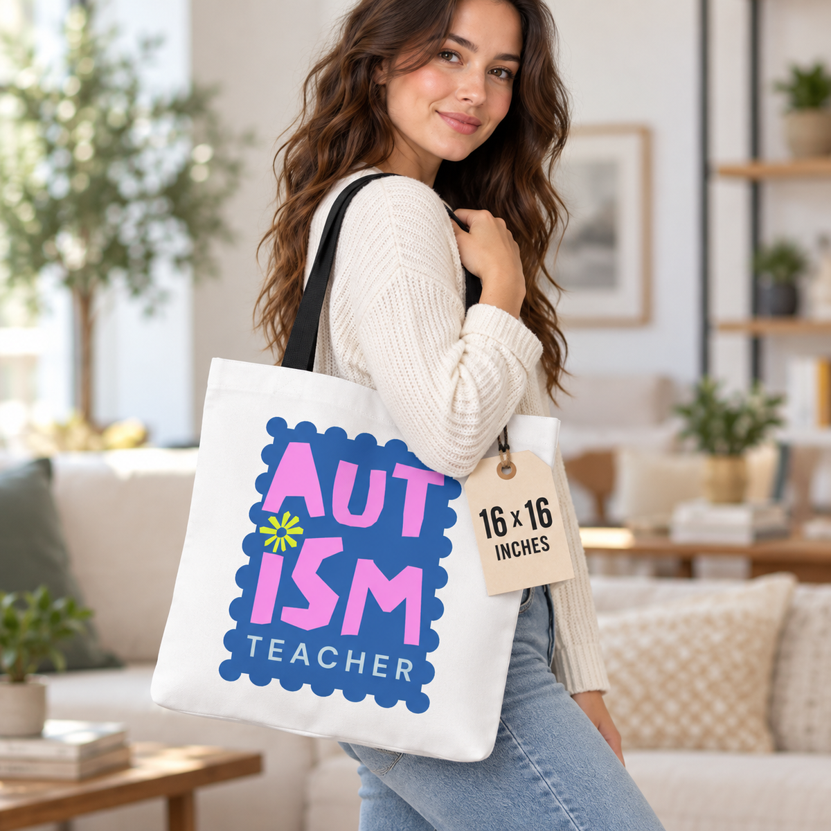 Autism Teacher Tote Bag