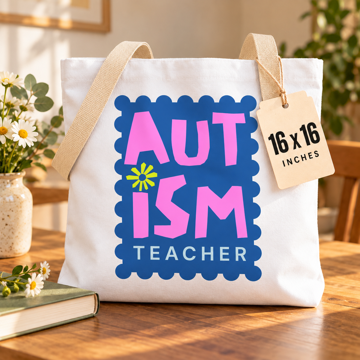 Autism Teacher Tote Bag