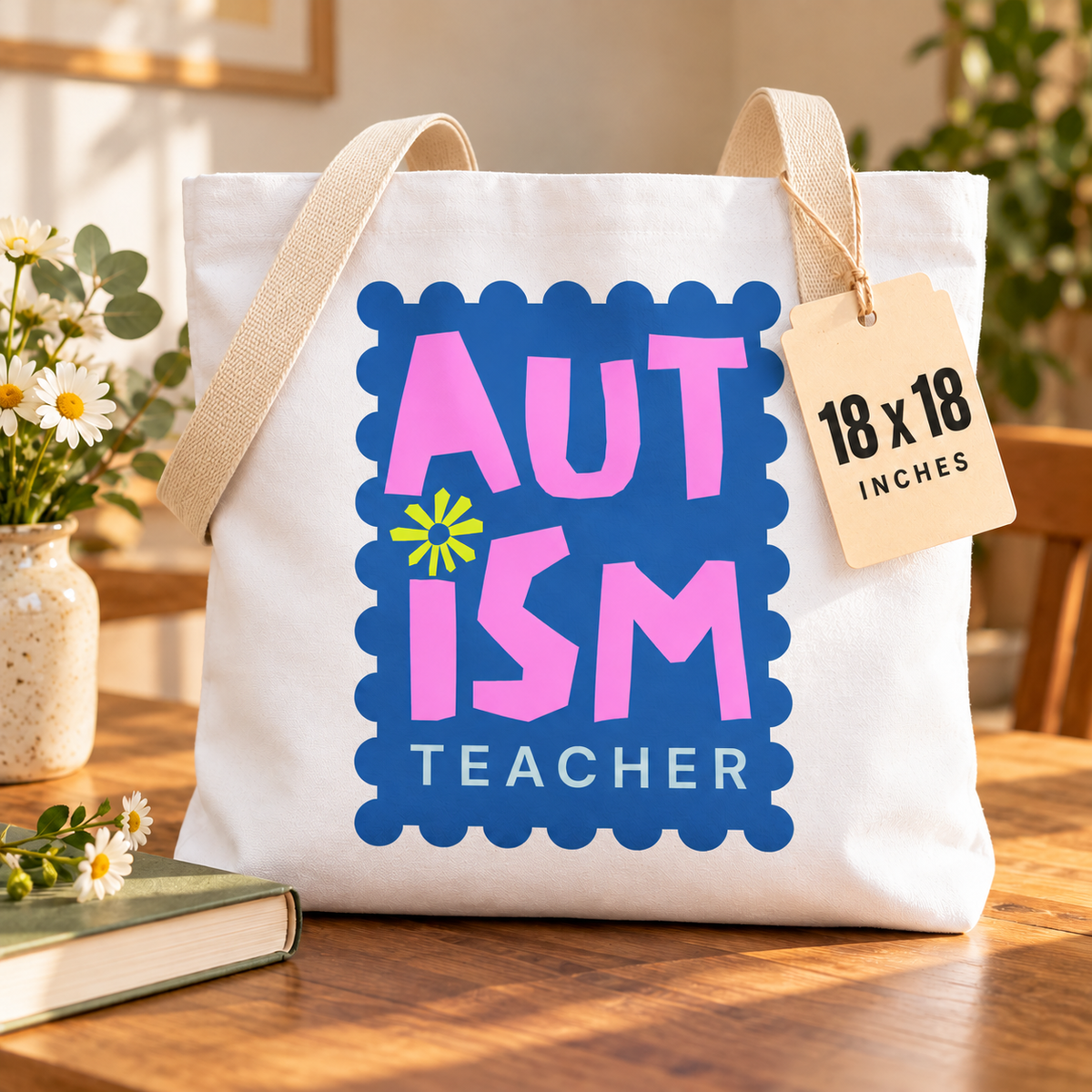 Autism Teacher Tote Bag
