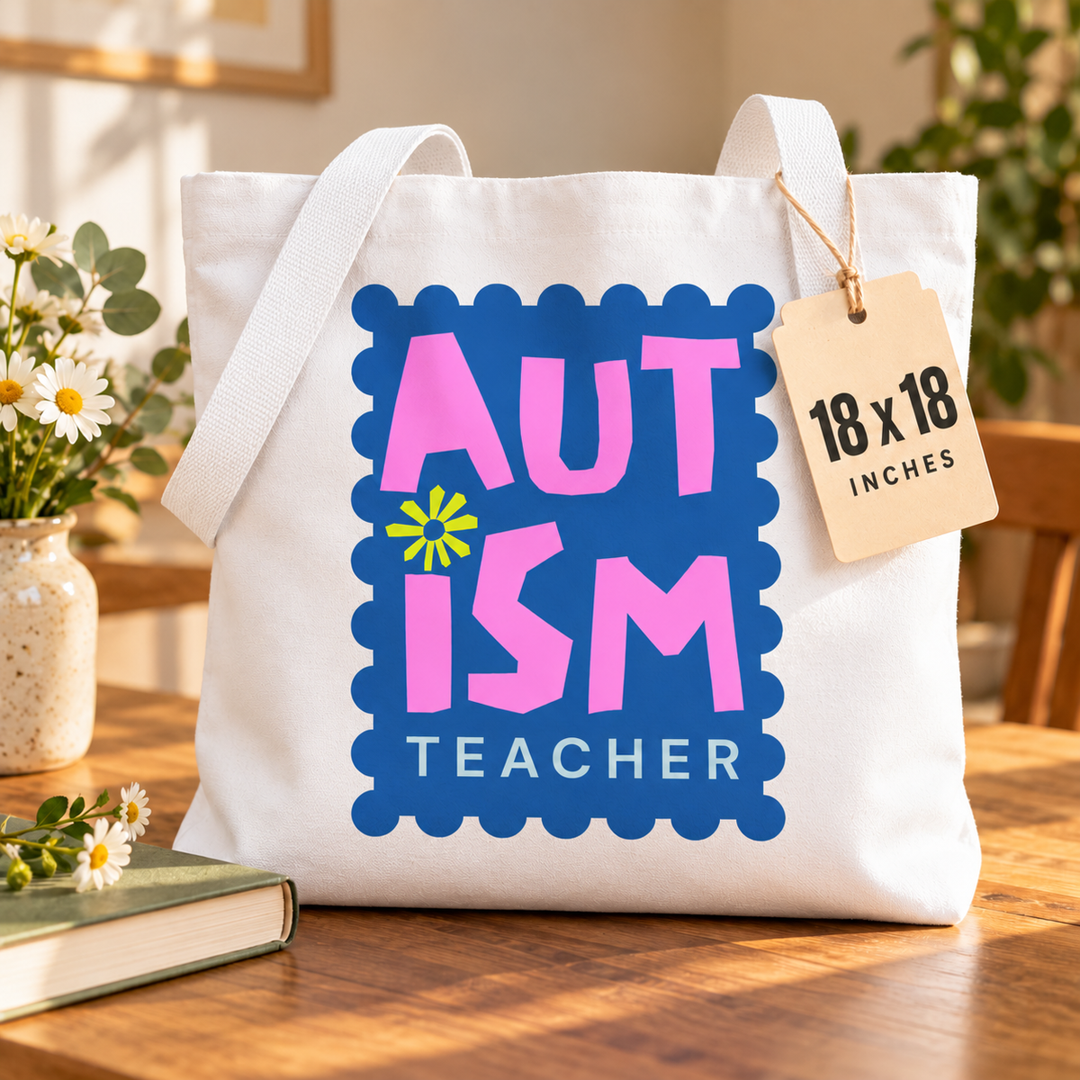 Autism Teacher Tote Bag
