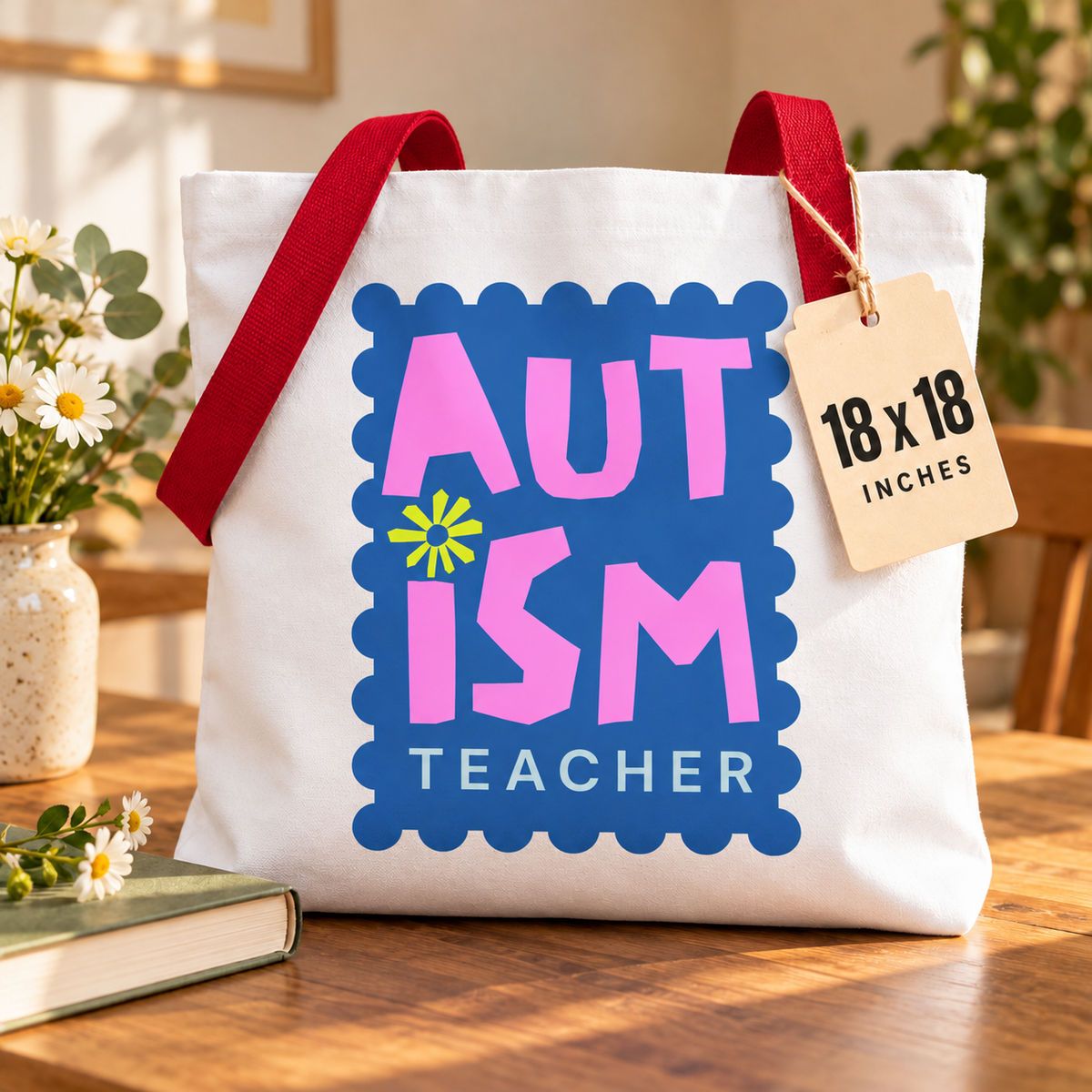 Autism Teacher Tote Bag